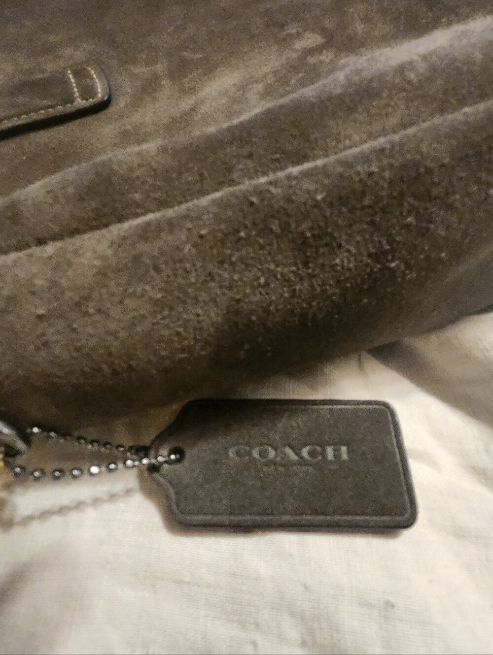 Coach Green Suede Crossbody Bag - Picture 8 of 14